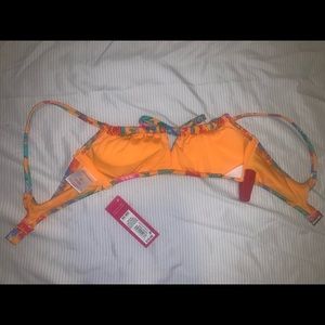 xhilaration xs floral swim top, never worn new with tags